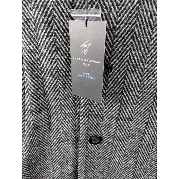 Shaquille O'Neal Wool Blend Trench Coat XL/LT - Picture 2 of 8